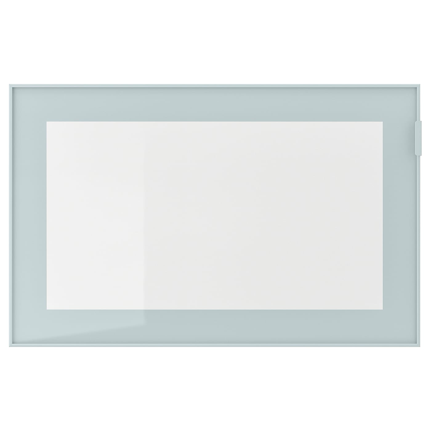 Стеклянная дверца - GLASSVIK IKEA/ ГЛАССВИК ИКЕА,  60x38 см,светло-голубой