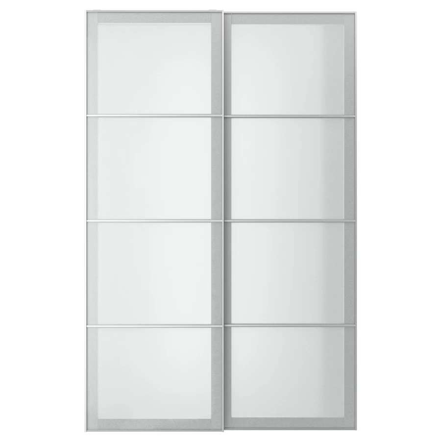 Пара раздвижных дверных рам - IKEA SVARTISDAL/СВАРТИСДАЛЬ ИКЕА, 150х236 см, серый (изображение №1)