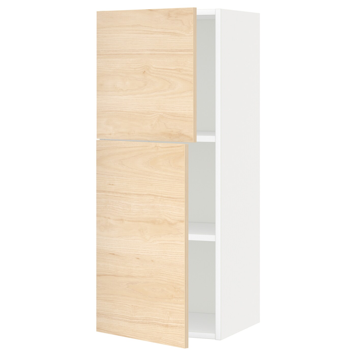 Навесной шкаф с полкой - METOD IKEA/ МЕТОД ИКЕА, 100х40 см, белый/под беленый дуб