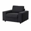 Кресло - IKEA VIMLE, 115х98х83 см, черный, ВИМЛЕ ИКЕА