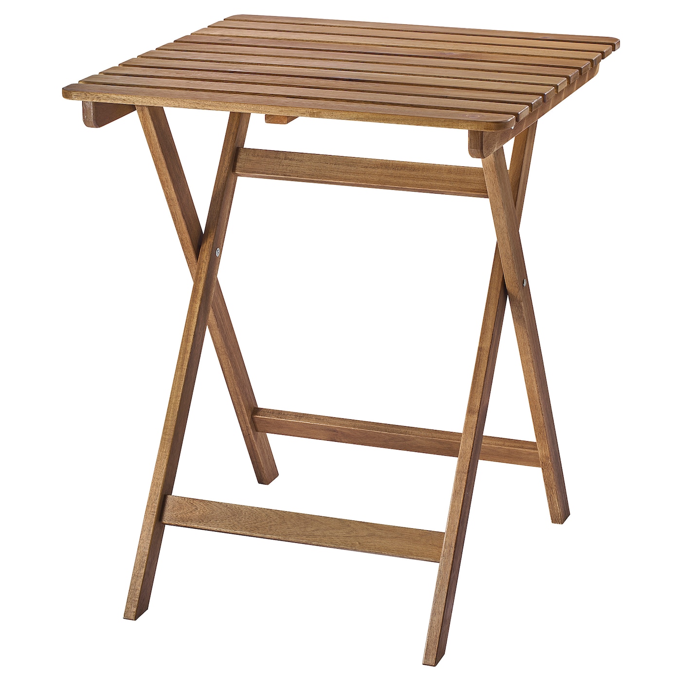 Стол садовый складной - IKEA ASKHOLMEN/АСХОЛЬМЕН ИКЕА, 73х62х60 см, коричневый