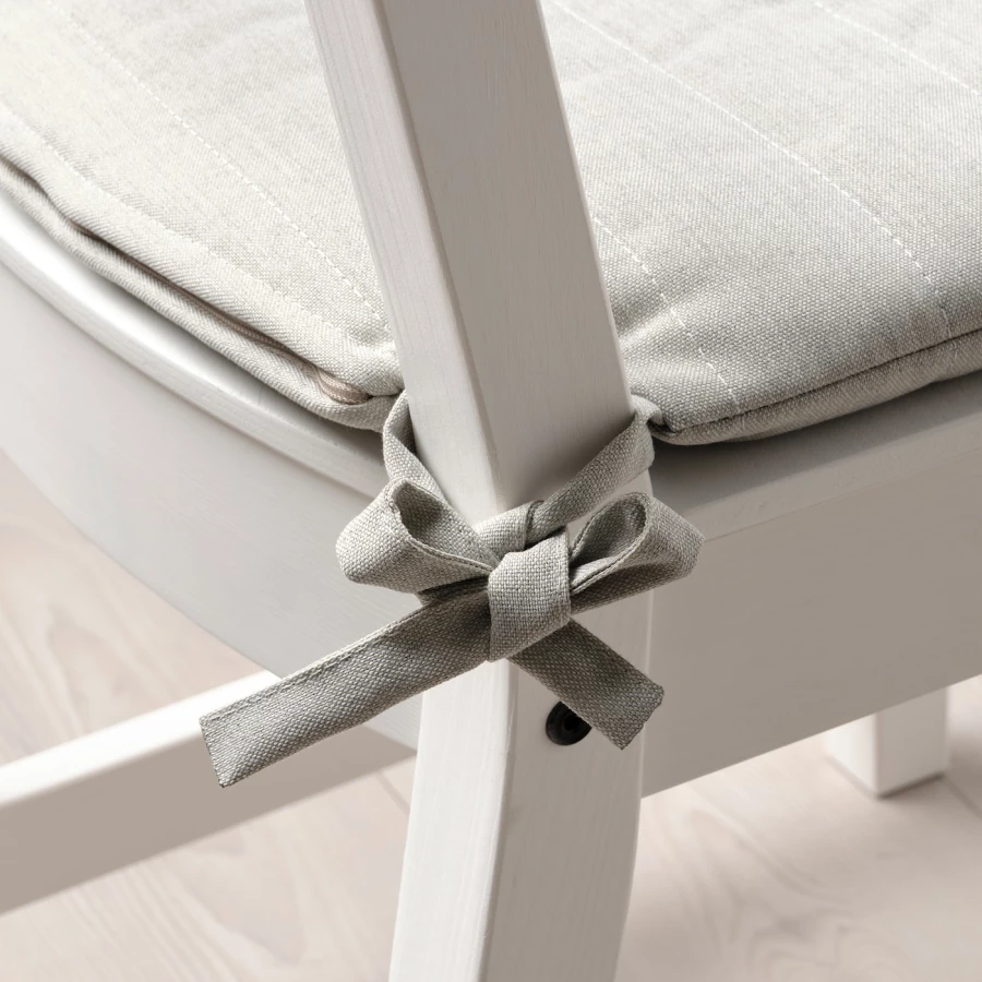 Подушка на стул - NORDVIKEN IKEA/ НОРДВИКЕН ИКЕА, 43 см, серый (изображение №3)