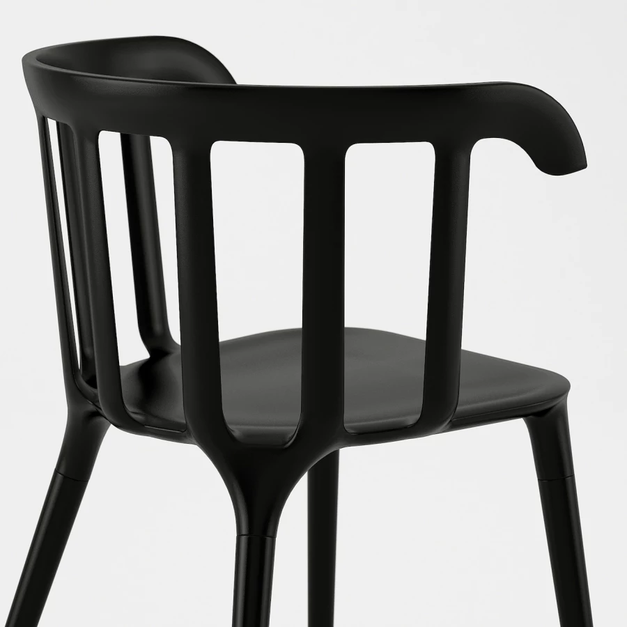 Стул - IKEA PS 2012, 76х52х46 см, пластик черный, ПС 2012 ИКЕА (изображение №4)