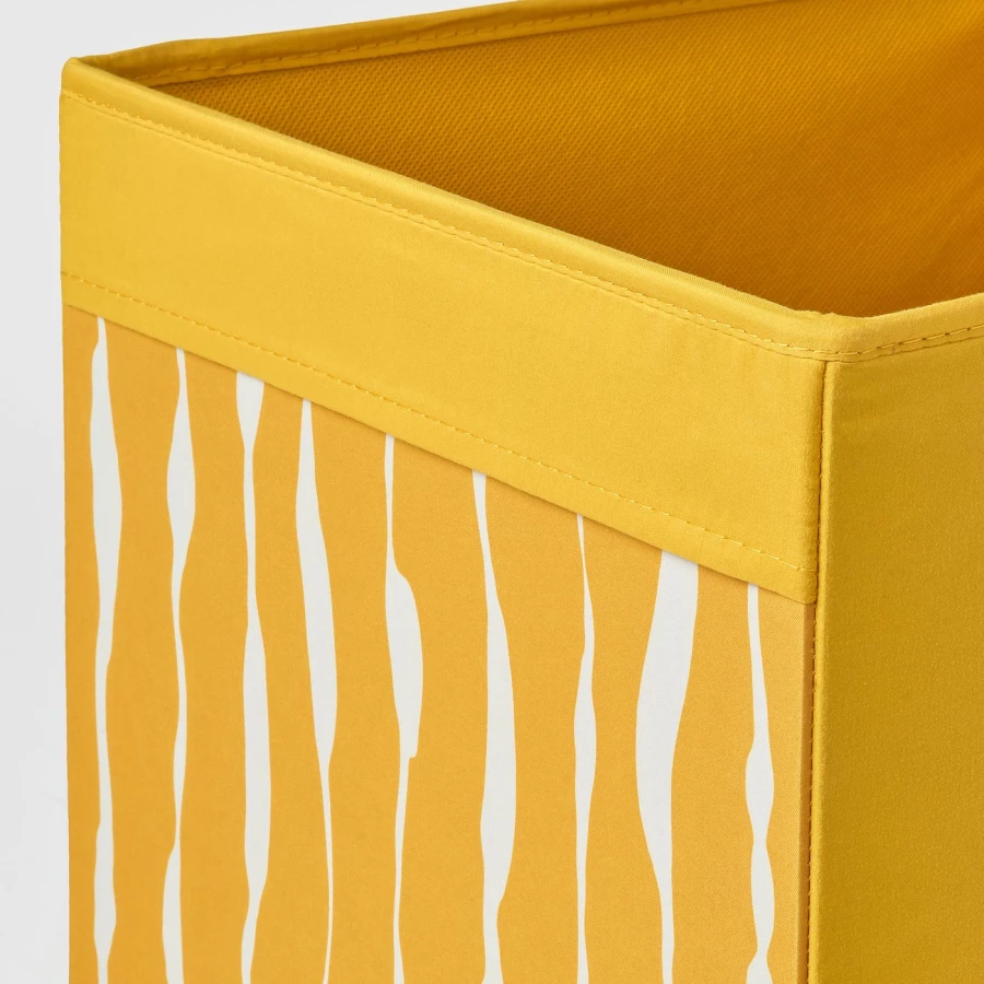 Коробка -  DRÖNA/ DRОNA IKEA/ ДРЕНА ИКЕА, 33х33 см, жёлтый (изображение №5)