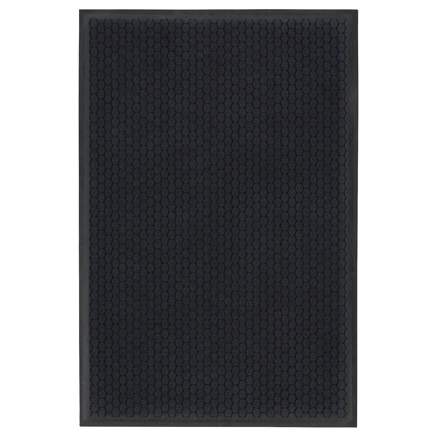 Коврик - IKEA VATTENVERK/ВАТТЕНВЕРК ИКЕА, 90х60 см, черный