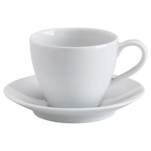 Чашка с блюдцем - IKEA VÄRDERA/VARDERA, 20 мл, белый, ВЭРДЕРА ИКЕА