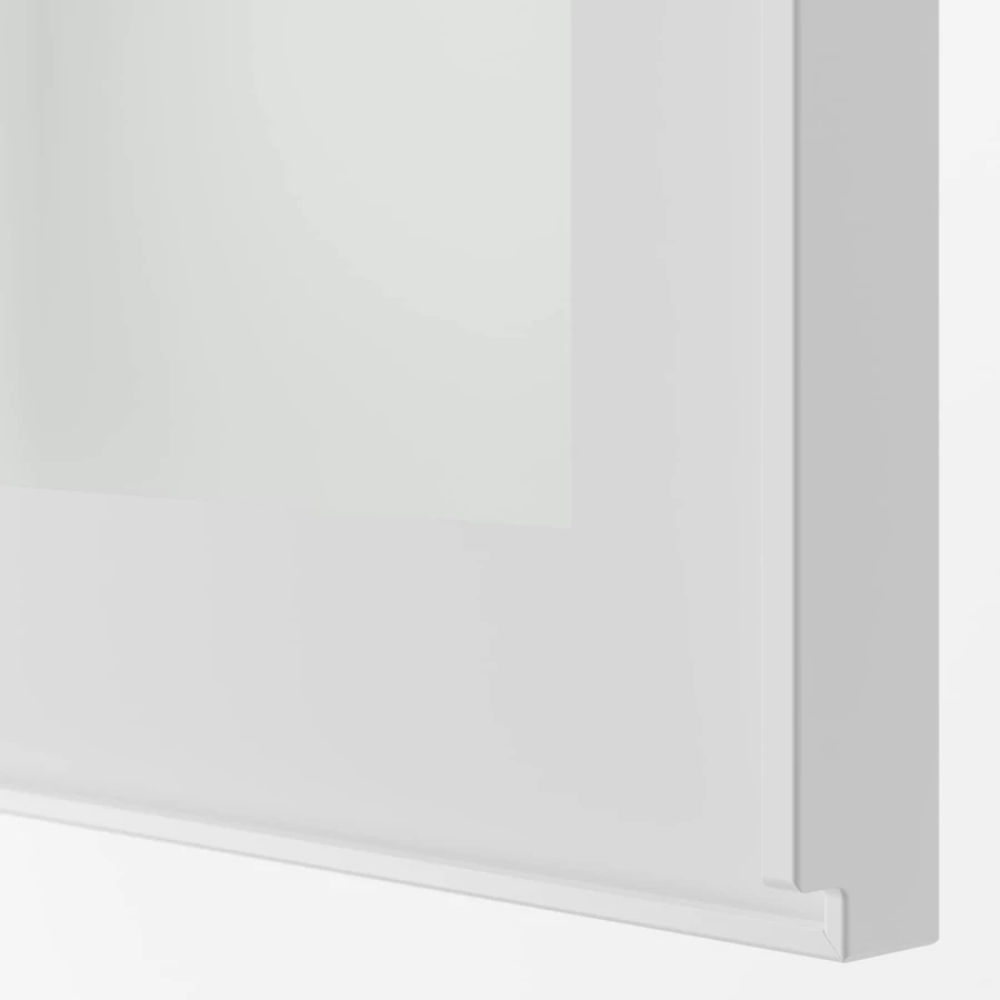 Дверца со стеклом - IKEA HEJSTA, 80х30 см, белый, ХЕЙСТА ИКЕА (изображение №5)