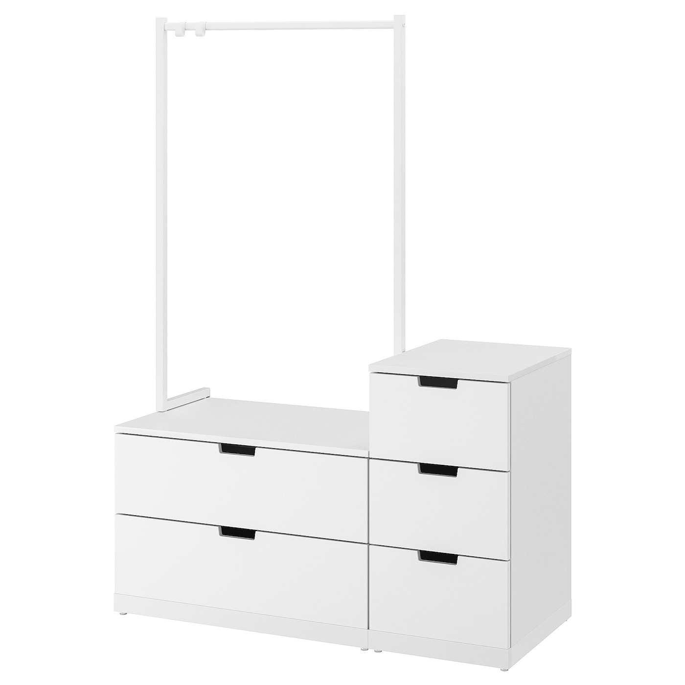 Комод - IKEA NORDLI/НОРДЛИ ИКЕА, 47х120х169 см, белый