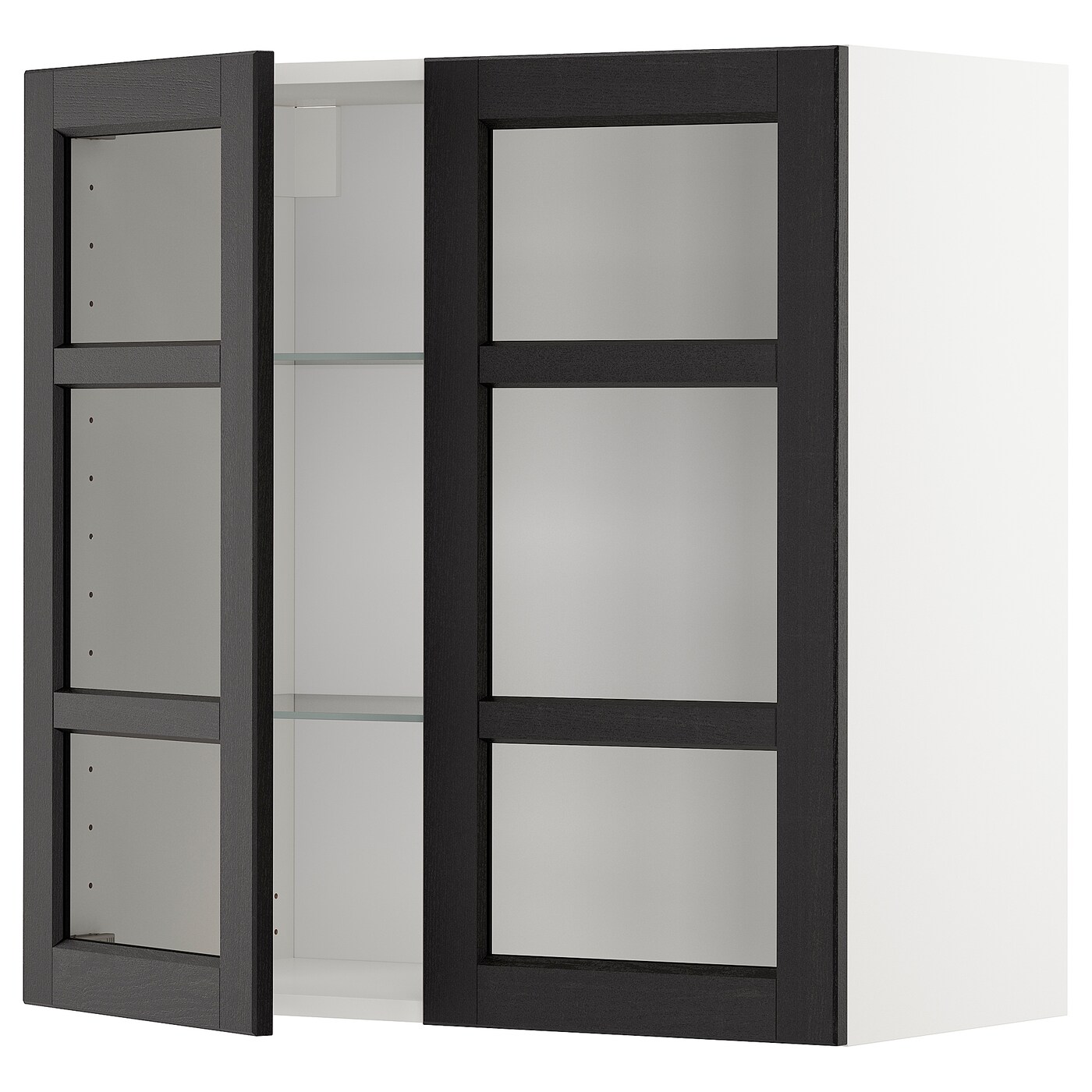 Шкаф  - METOD  IKEA/  МЕТОД ИКЕА, 80х80 см, белый/черный