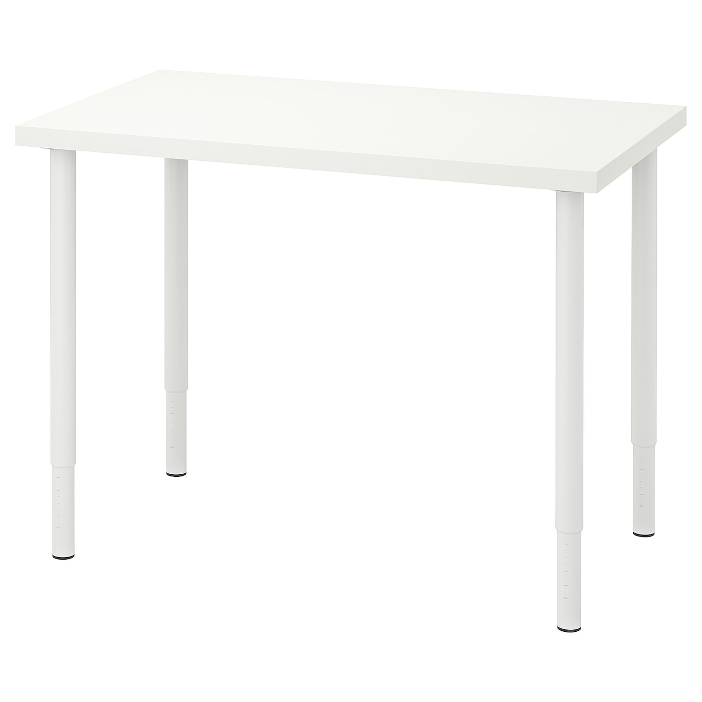 Письменный стол - IKEA LINNMON/OLOV, 100x60 см, белый, ЛИННМОН/ОЛОВ ИКЕА