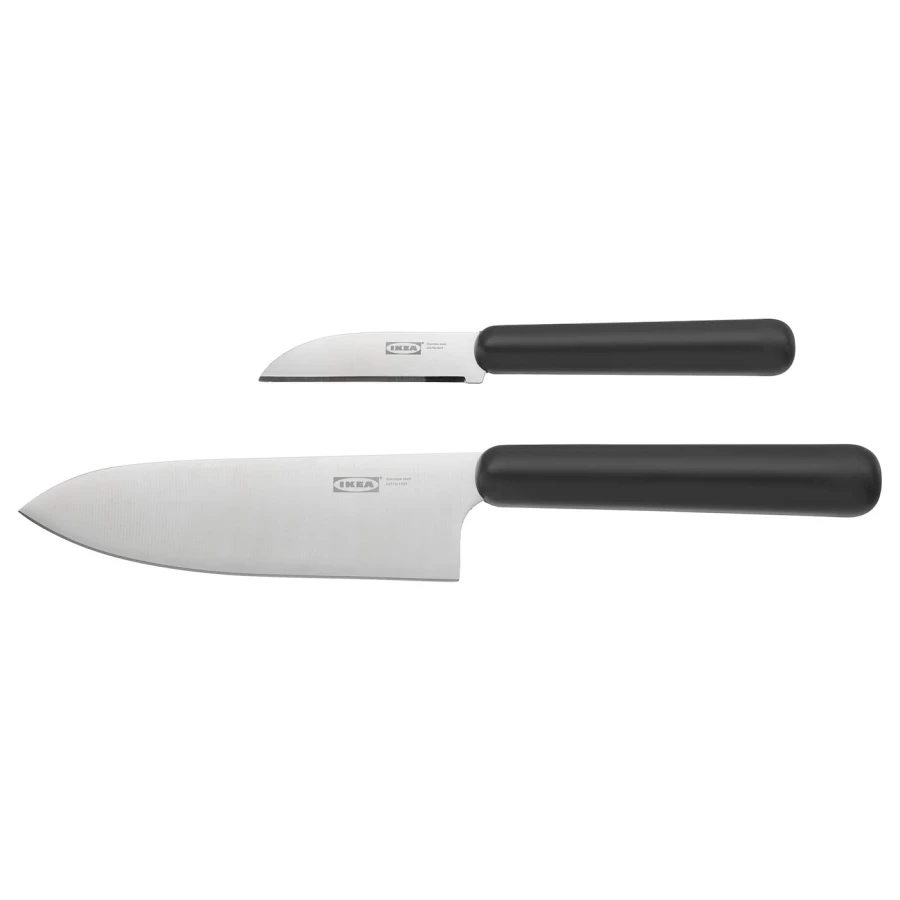 Набор ножей - IKEA FÖRDUBBLA/FORDUBBLA, черный, ФОРДУББЛА ИКЕА (изображение №1)