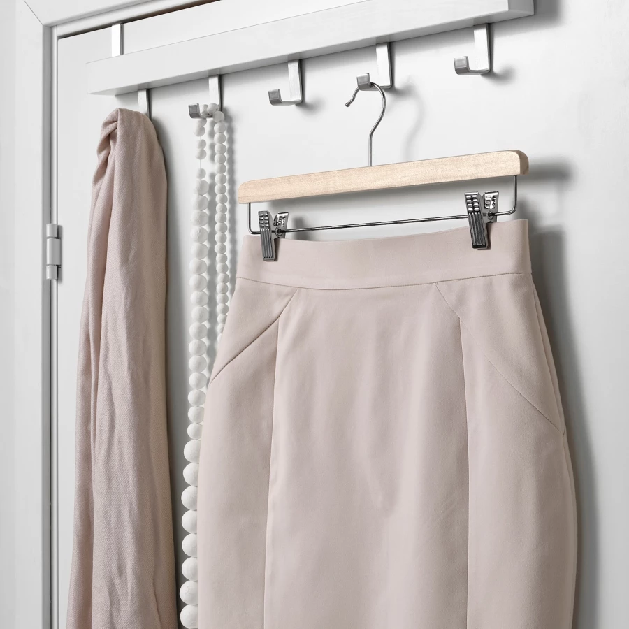 Вешалка для юбки - BUMERANG IKEA/ БУМЕРАНГ ИКЕА, 36 см, бежевый (изображение №3)