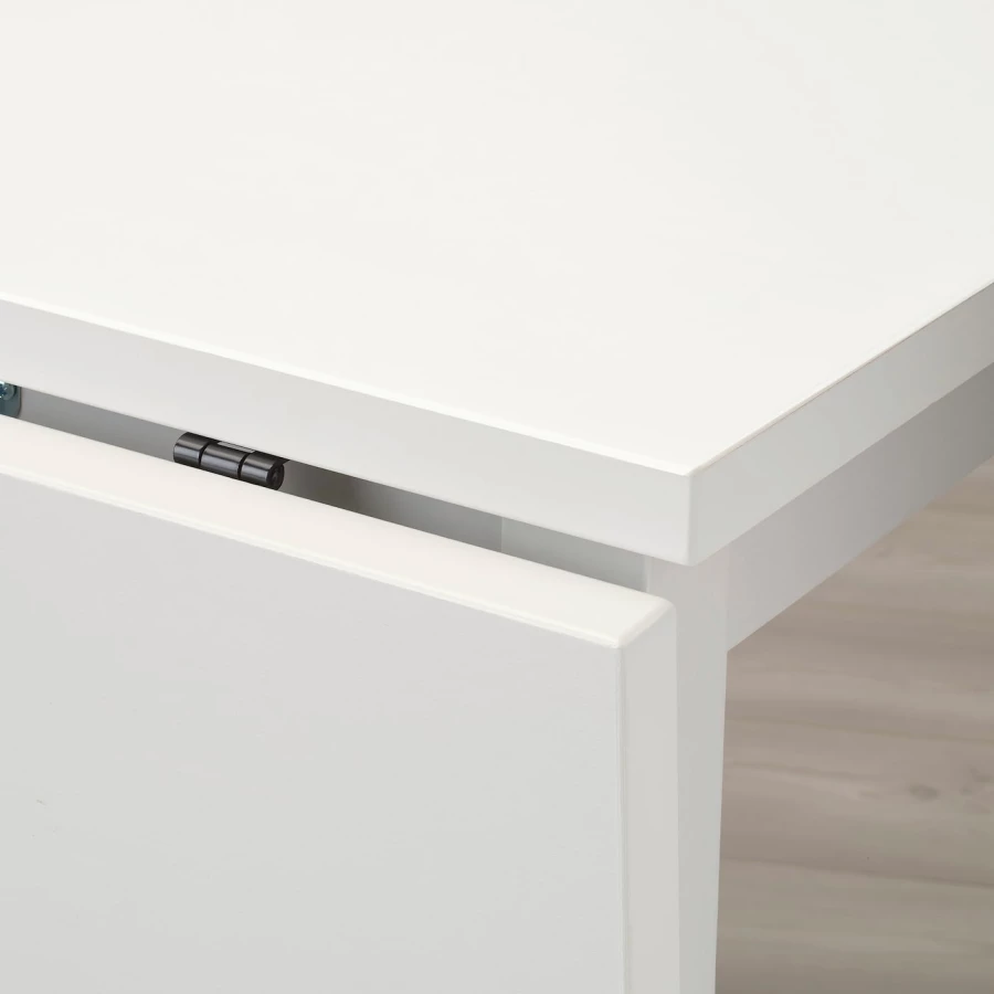 Раскладной кухонный стол - NORDVIKEN/KÄTTIL IKEA, 104х74 см, белый/серый, НОРДВИКЕН/КЕТТИЛ ИКЕА (изображение №5)