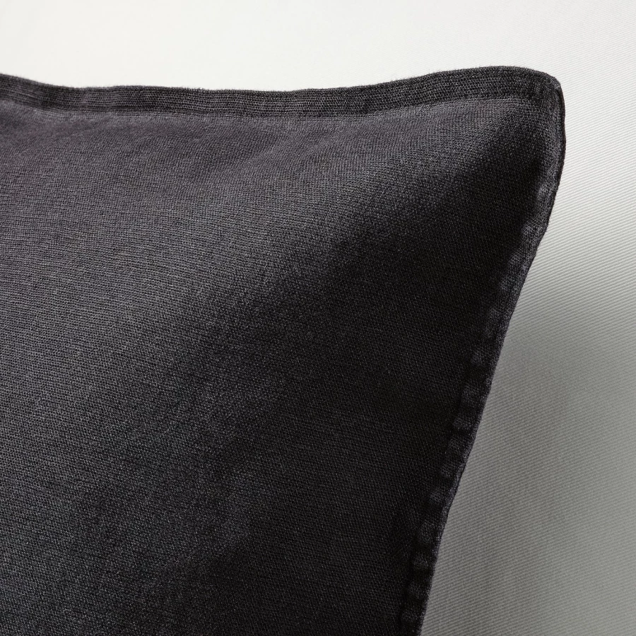 Чехол на подушку -  DYTÅG/ DYTАG  IKEA/ ДЮТОГ ИКЕА, 50х50 см, черный (изображение №2)