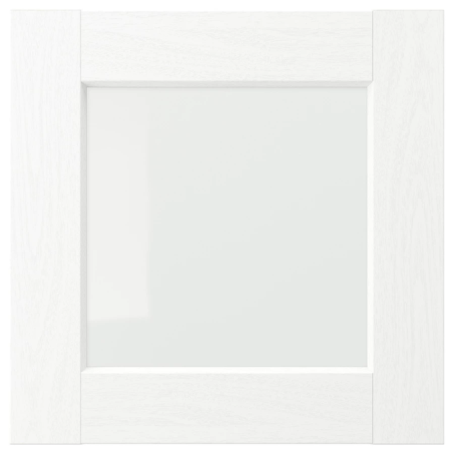 Дверца со стеклом - ENKÖPING/ENKOPING, 40х40 см, белый, ЭНКОПИНГ/ЭНКЁПИНГ ИКЕА (изображение №1)