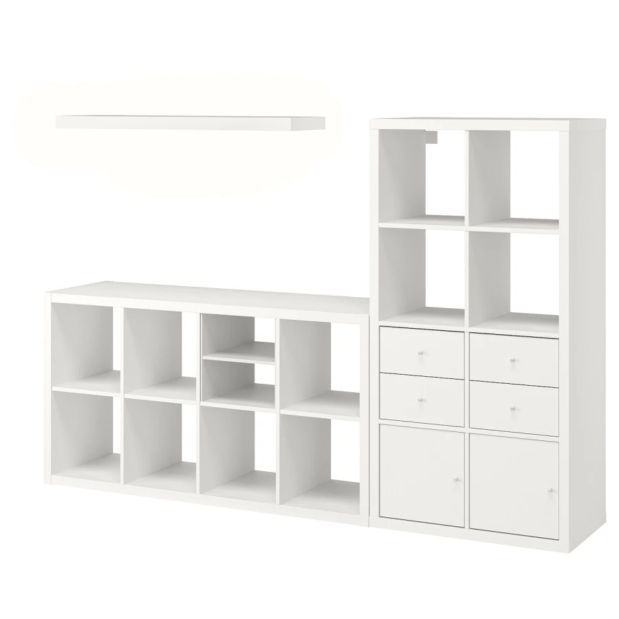 Шкаф - KALLAX / LACK IKEA/ КАЛЛАКС / ЛАКК  ИКЕА,  224х147  см, белый (изображение №1)