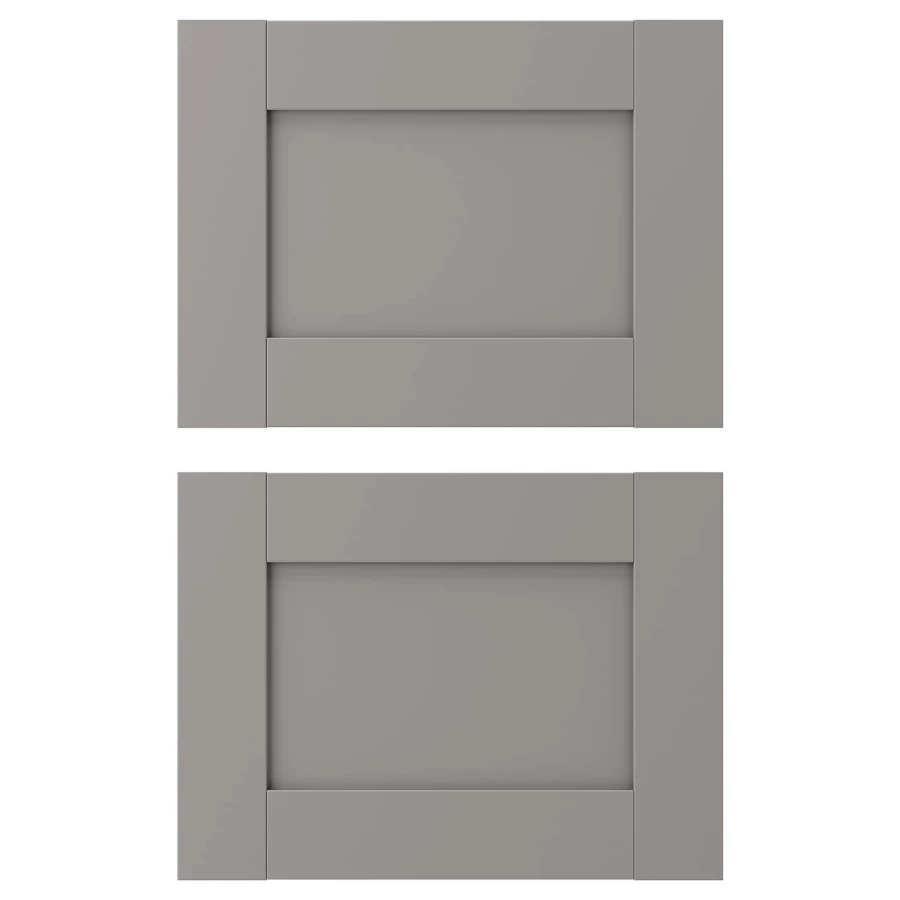 Дверца - EKET IKEA/ЭКЕТ ИКЕА, 40x30 см, серый (изображение №1)