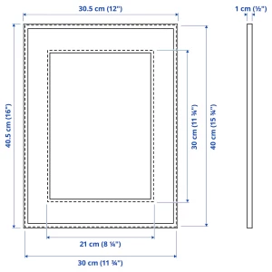 Второе фото. Рамка - IKEA LOMVIKEN, 40х30 см, серый, ЛОМВИКЕН ИКЕА