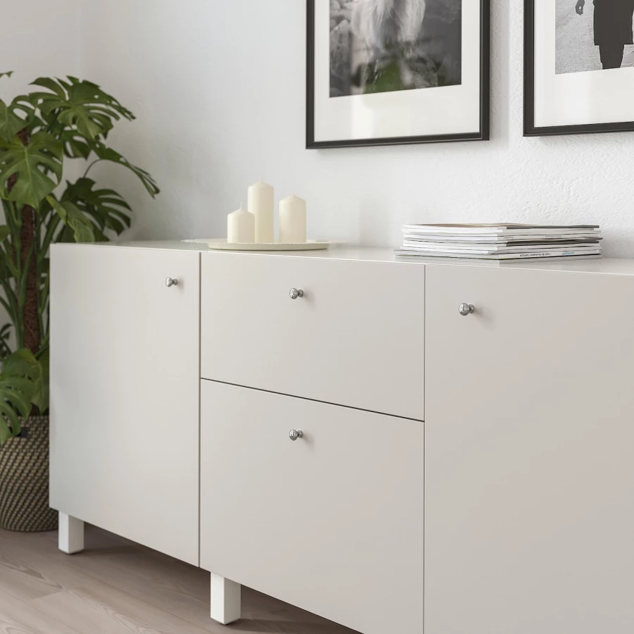 Ручка-кноба - IKEA ENERYDA, 2 см, хром, ЭНЕРИДА ИКЕА (изображение №3)