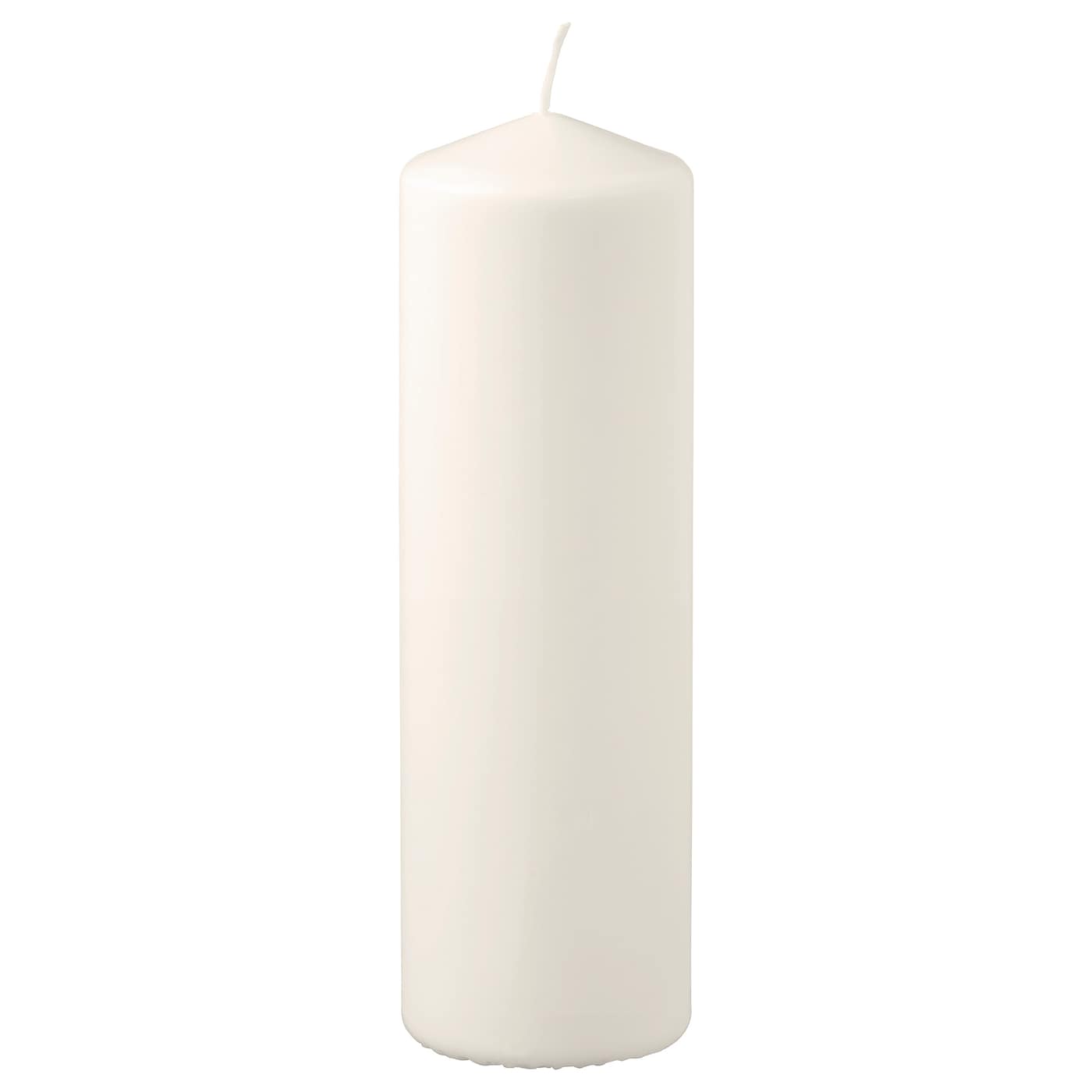 Блочная свеча - IKEA FENOMEN/ФЕНОМЕН ИКЕА, 23х7,8 см, белый