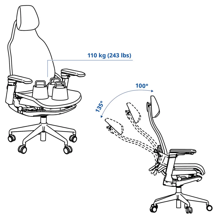IKEA BÄSTBOLL Игровое кресло ИКЕА (изображение №3)