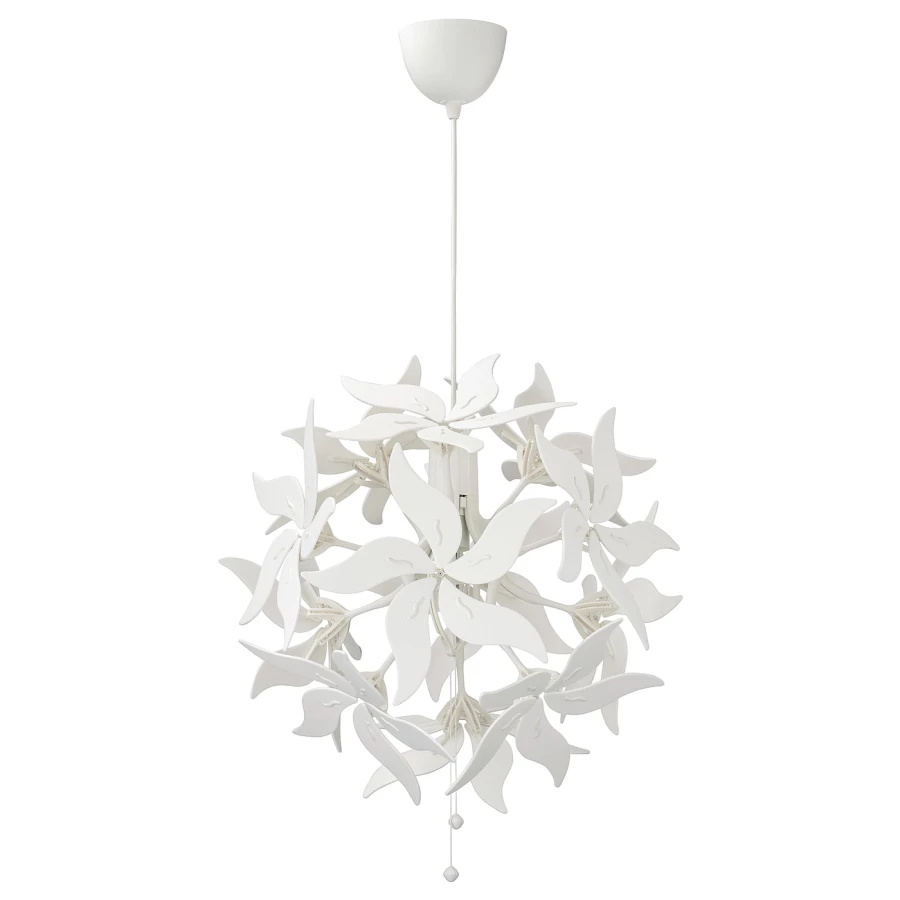 Подвесной светильник - RAMSELE IKEA / РАМСЕЛЛЕ ИКЕА, 43 см, белый (изображение №1)