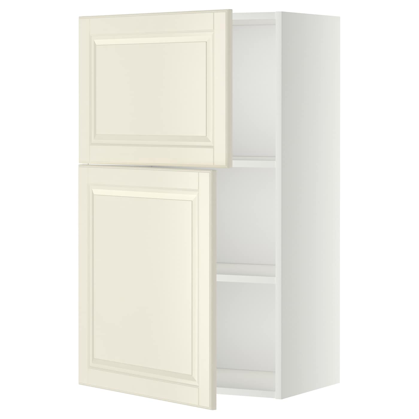 Навесной шкаф с полкой - METOD IKEA/ МЕТОД ИКЕА, 100х60 см,  белый/светло-коричневый