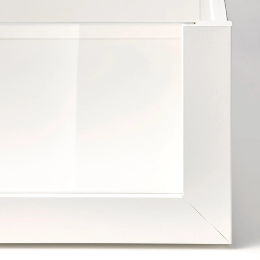 Выдвижной ящик со стеклянной передней панелью - IKEA KOMPLEMENT, 16х56,9х92,8 см, белый, КОМПЛИМЕНТ ИКЕА (изображение №3)