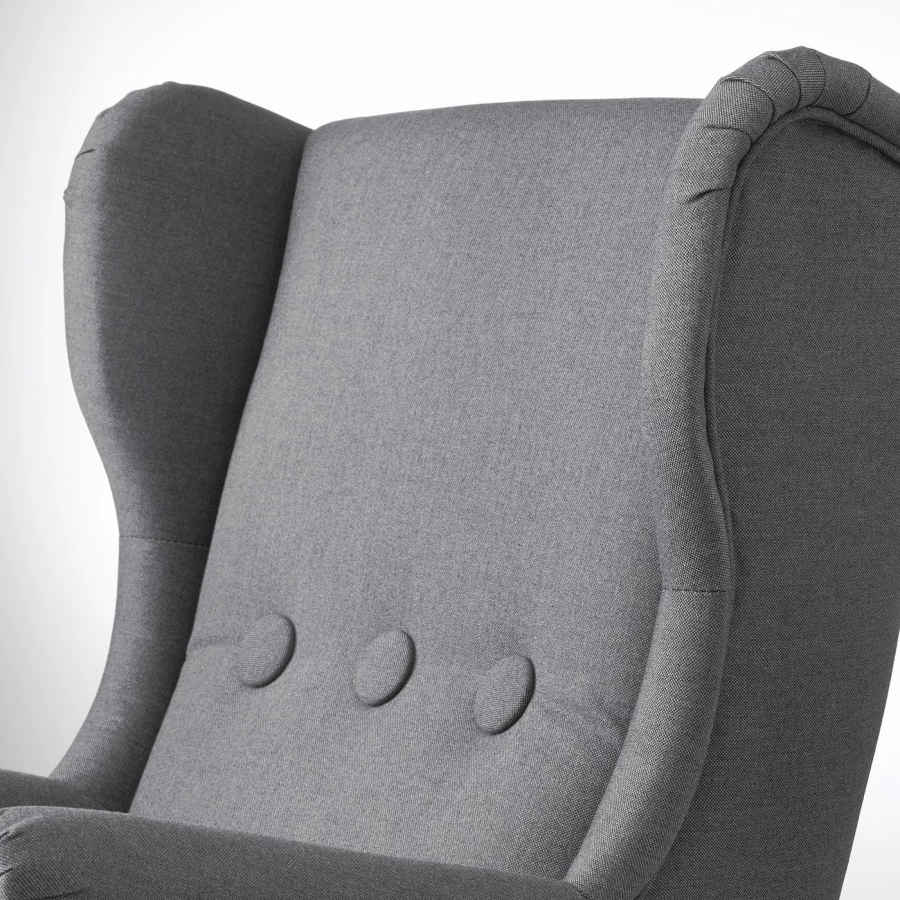 Детское кресло - IKEA STRANDMON, 56х62х71 см, серый  СТРАНДМОН ИКЕА (изображение №6)