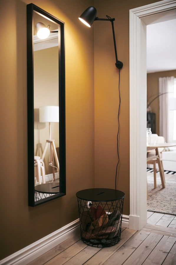 Зеркало - NISSEDAL IKEA/ НИССЕДАЛЬ ИКЕА, 40х150 см,  черный (изображение №2)
