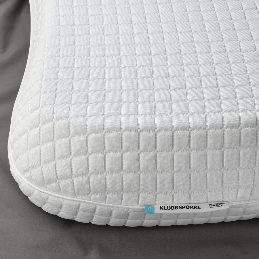 Эргономичная подушка - KLUBBSPORRE IKEA/ КЛУББСПОРРЕ  ИКЕА, 44x56 см ,белый (изображение №6)