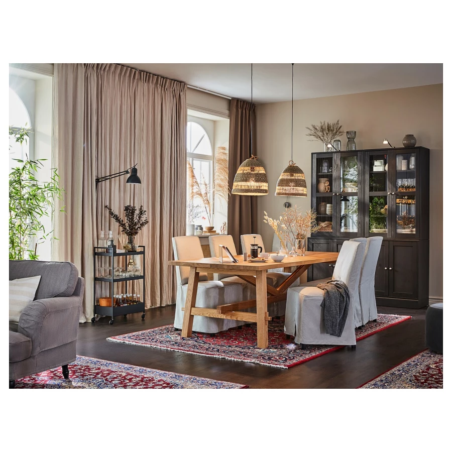Стол и 6 стульев - MÖCKELBY / BERGMUND IKEA/ МЕКЕЛЬБИ/БЕРГМУНД ИКЕА, 235х100 см, дерево (изображение №2)