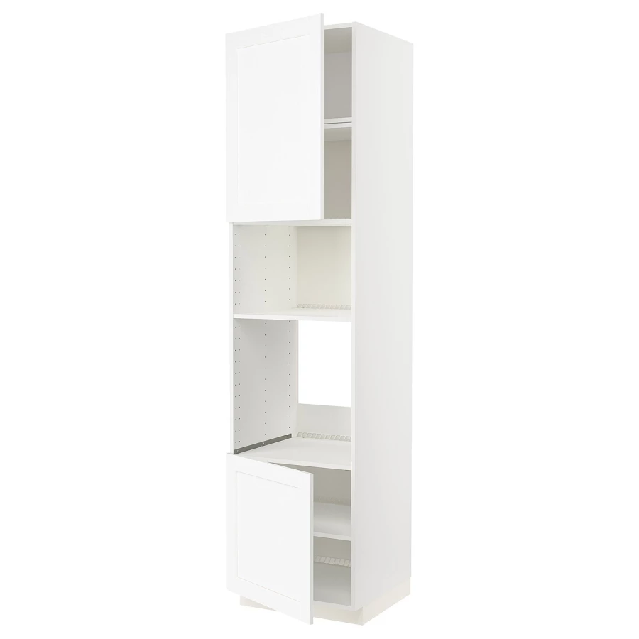 Кухонный шкаф-пенал - IKEA METOD/МЕТОД ИКЕА, 240х60х60 см, белый (изображение №1)