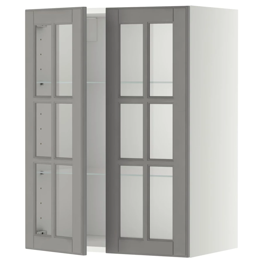 Шкаф  - METOD IKEA/ МЕТОД ИКЕА, 80х60 см, серый/белый (изображение №1)