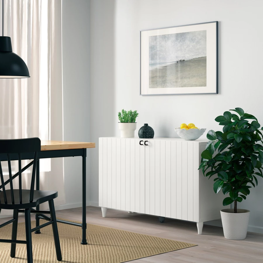 Комбинация для хранения - IKEA BESTÅ/BESTA /БЕСТА/БЕСТО ИКЕА, 120x42x74 см, белый, (изображение №5)