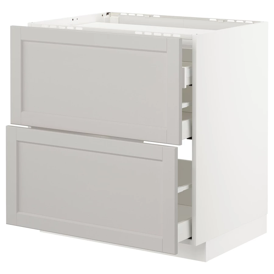 Напольный шкаф  - IKEA METOD MAXIMERA, 88x61,8x80см, белый, МЕТОД МАКСИМЕРА ИКЕА (изображение №1)