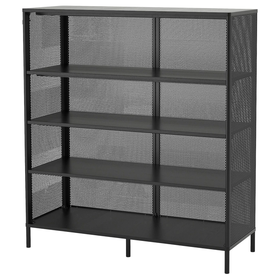 Стеллаж - IKEA BEKANT, 134х121х45 см, черный, БЕКАНТ ИКЕА (изображение №1)