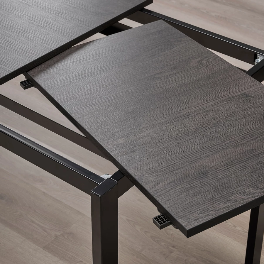 Раздвижной обеденный стол - IKEA VANGSTA, 120/80х70х75 см, коричневый, ВАНГСТА ИКЕА (изображение №5)