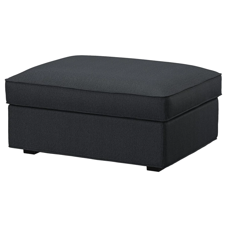 Пуф с местом для хранения - IKEA KIVIK/КИВИК ИКЕА, 43х70х90 см, черный (изображение №1)