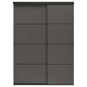 Комбинация раздвижных дверей - SKYTTA/MEHAMN IKEA/ СКЮТТА/МЕХАМН ИКЕА, 240х177 см, черный