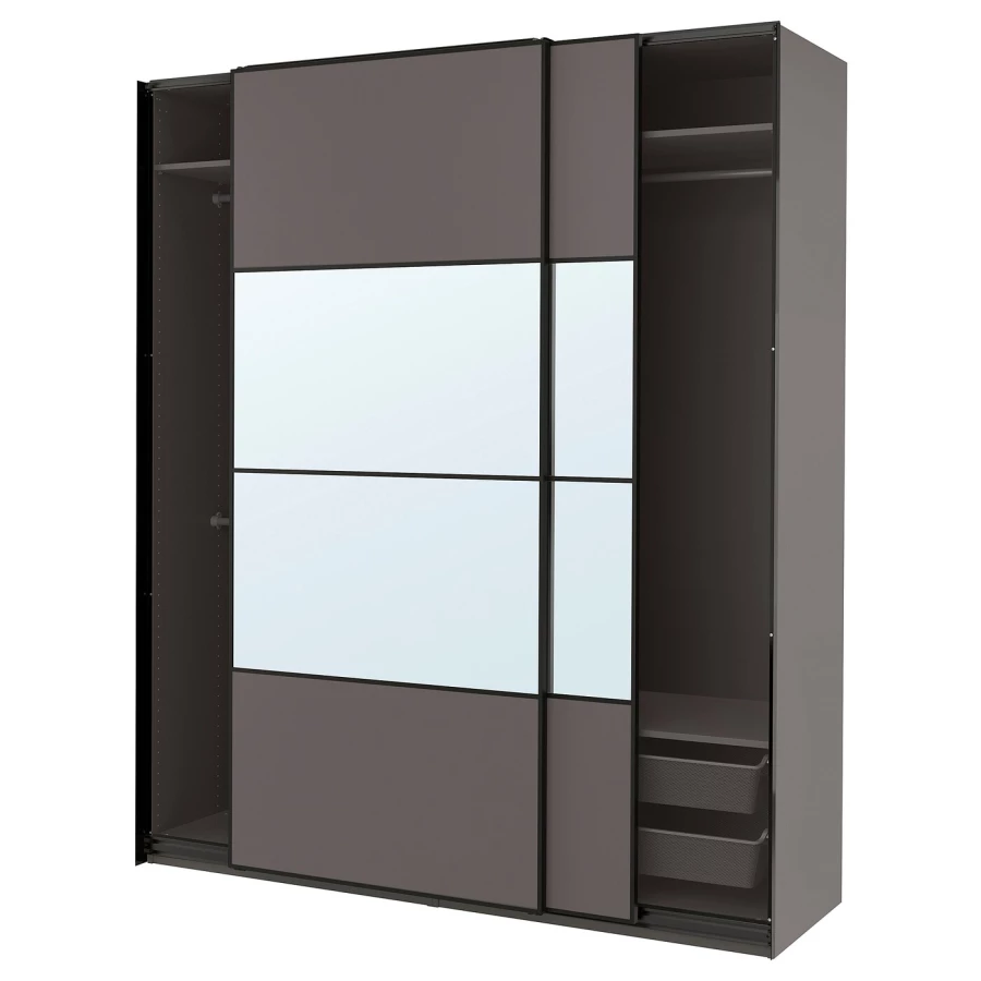 Шкаф-купе - IKEA PAX/AULI MEHAMN/ПАКС/АУЛИ/МЕХАМН ИКЕА, 200x66x236 см ...