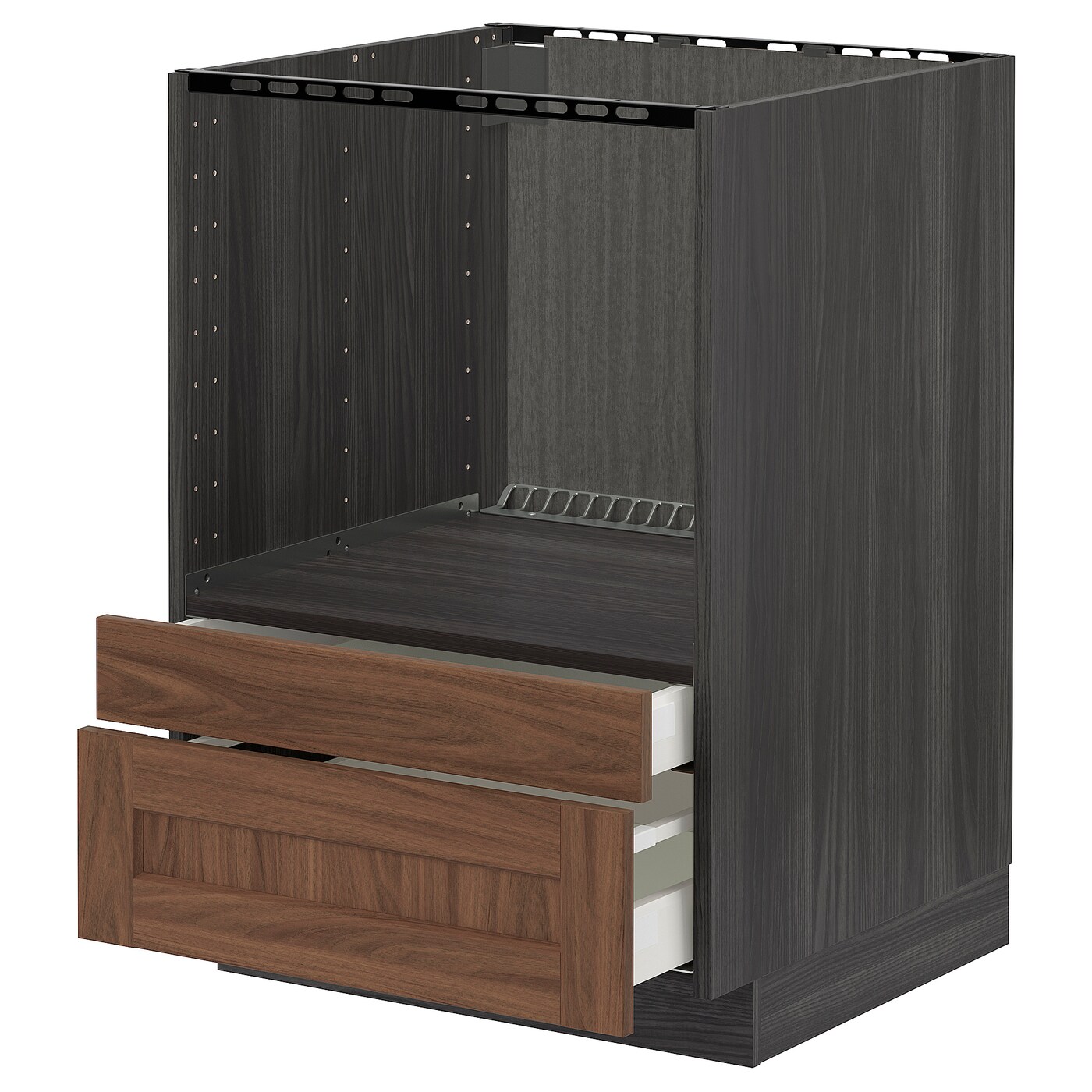 Шкаф для встроенной техники - IKEA METOD MAXIMERA, 88x62x60см, черный, МЕТОД МАКСИМЕРА ИКЕА