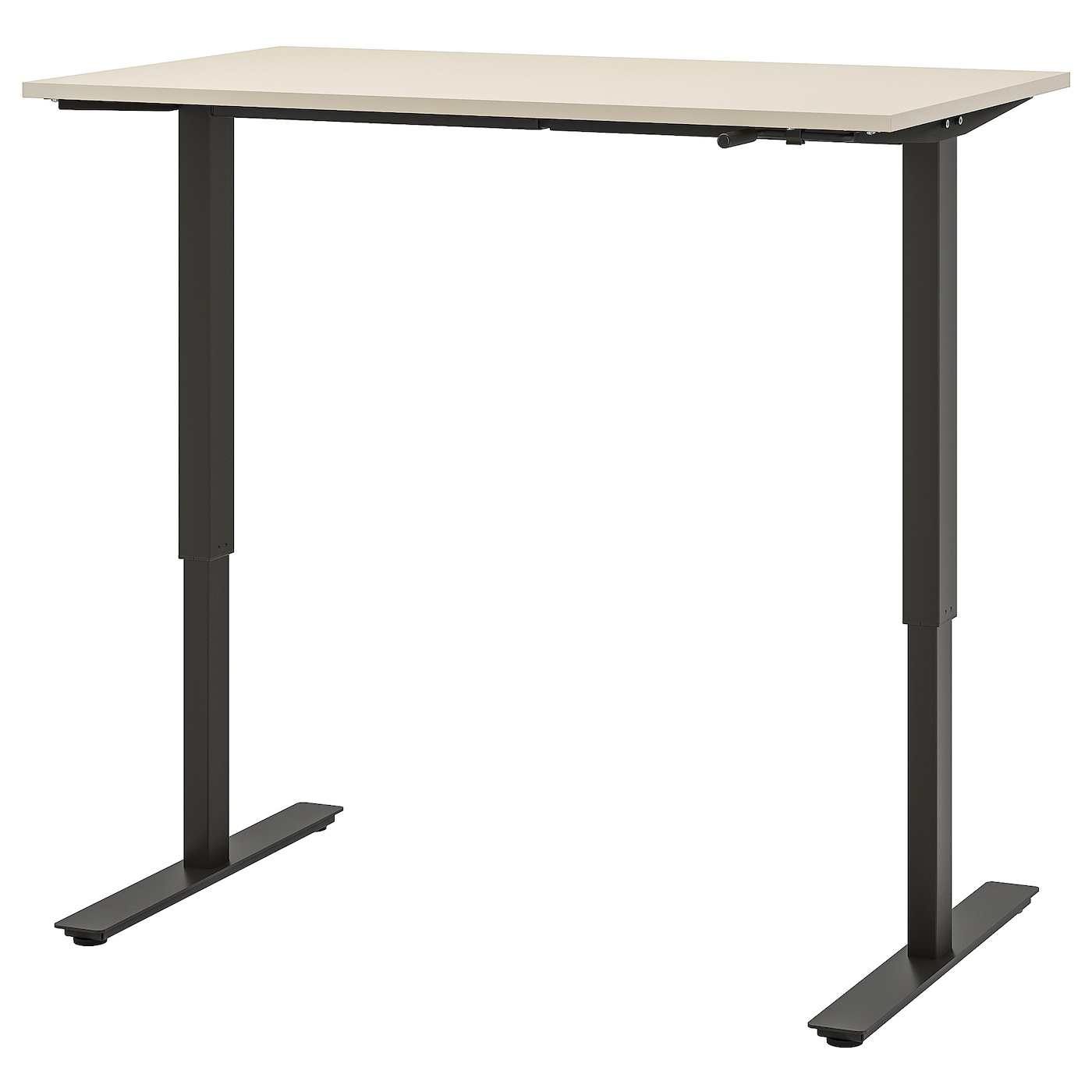 Письменный стол - IKEA TROTTEN, 120х70х72-122 см, бежевый/антрацит, ТРОТТЕН ИКЕА