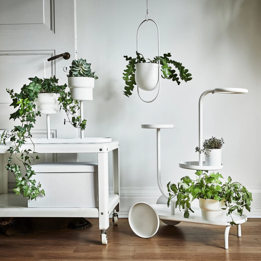 Подставка для растений - IKEA CHILISTRÅN/CHILISTRAN, 24 см, белый, ЧИЛИСТРОН ИКЕА (изображение №7)