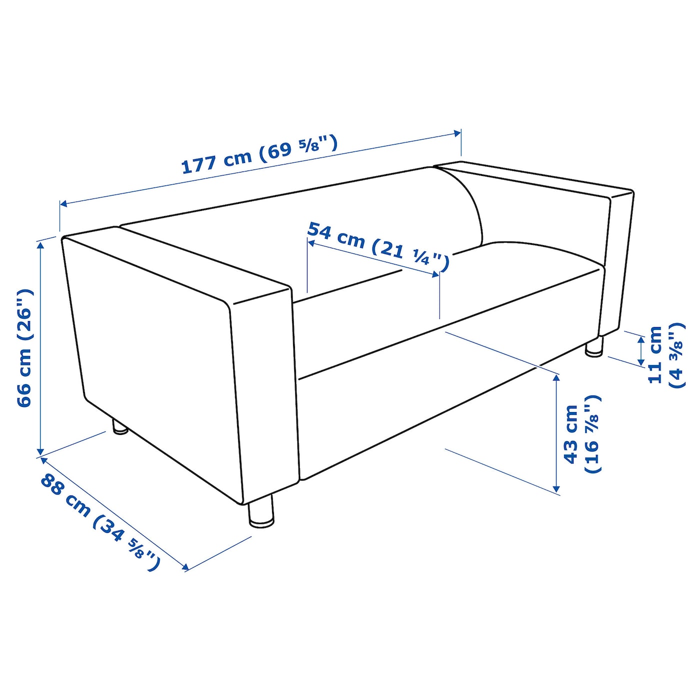 2 IKEA KLIPPAN 88x66x177 110331 . 40399314