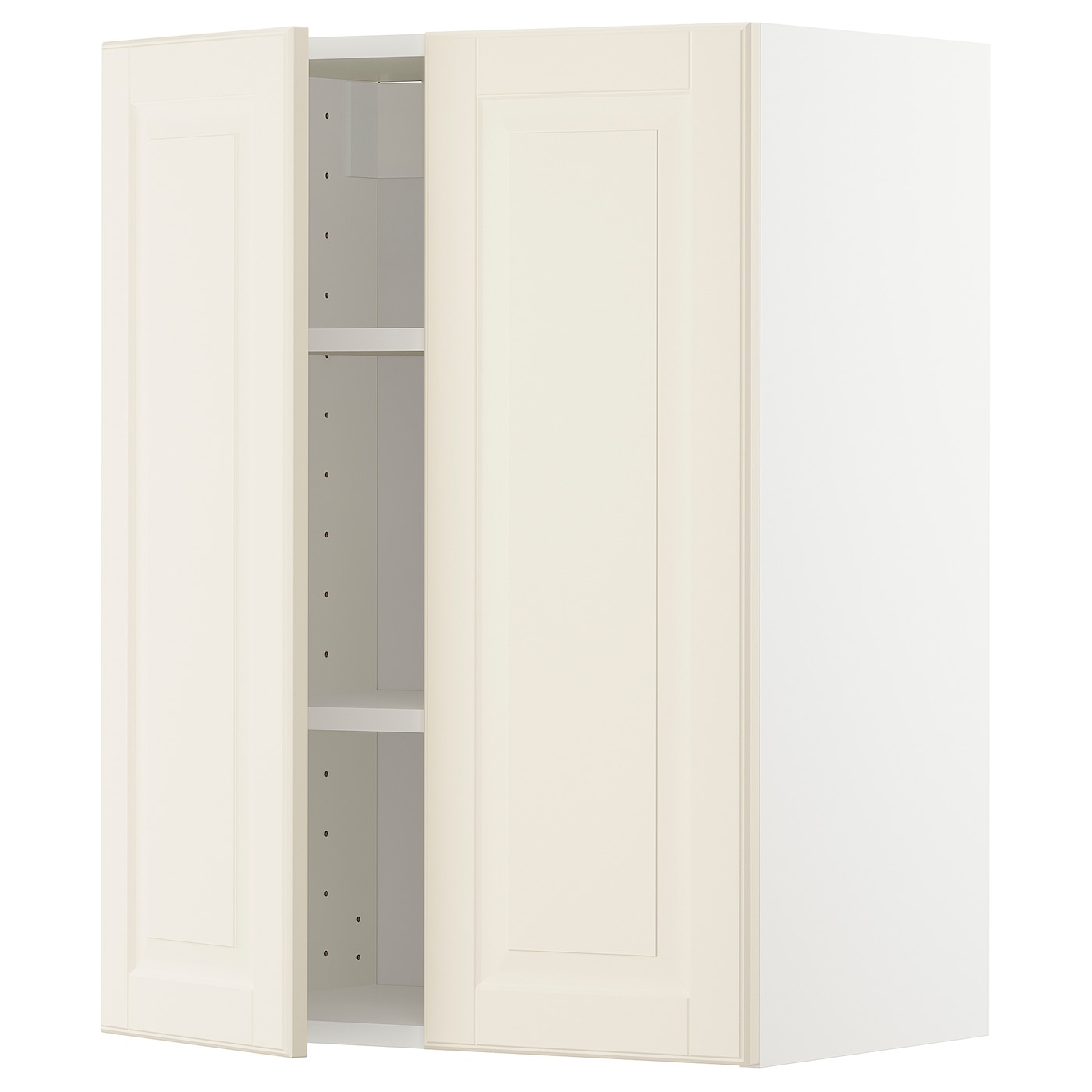 Навесной шкаф с полкой - METOD IKEA/ МЕТОД ИКЕА, 80х60 см, белый/кремовый