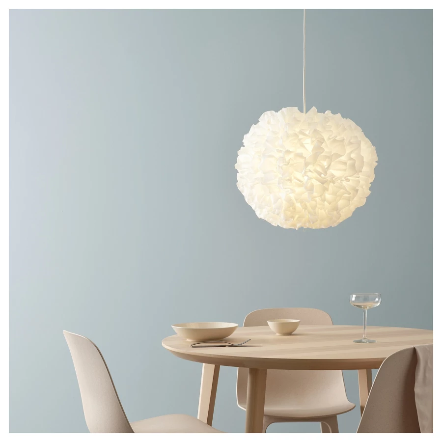 Подвесной светильник - VINDKAST  IKEA / ВИНДКАСТ ИКЕА, 50 см, белый (изображение №3)