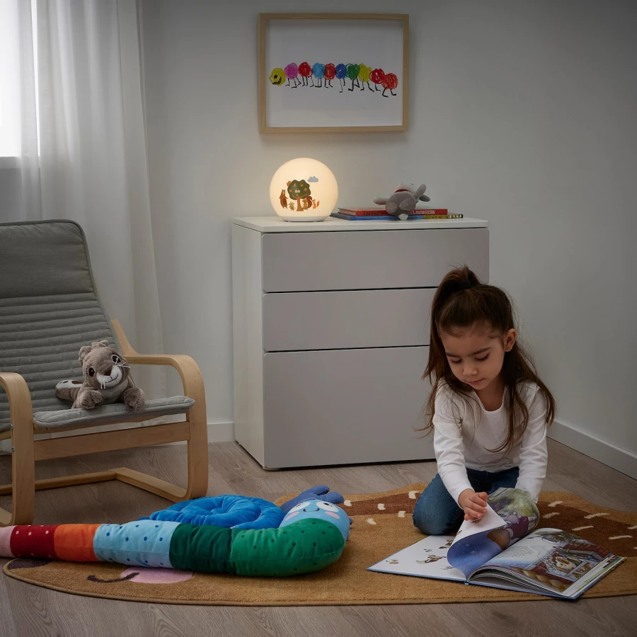 Детский ковер - BRUMMIG IKEA/ БРУММИГ ИКЕА, 150х94 см, коричневый (изображение №7)