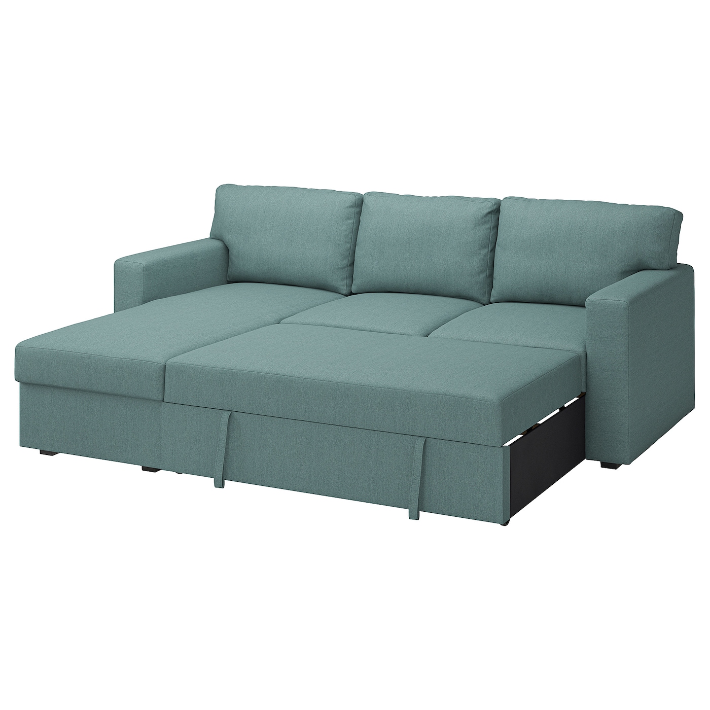 3-местный диван-кровать - IKEA BÅRSLÖV/BARSLOV/БЁРСЛОВ ИКЕА, 236х90х84 см, бирюзовый