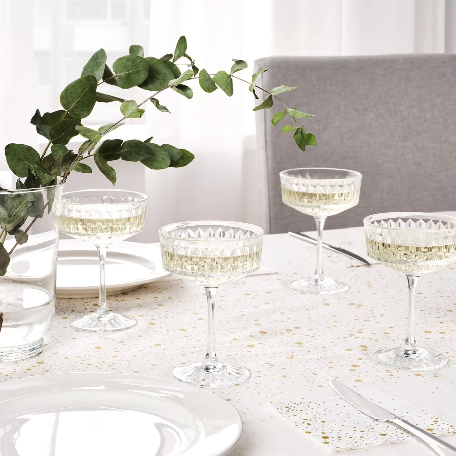 Набор бокалов для шампанского, 4 шт. - IKEA SÄLLSKAPLIG/SALLSKAPLIG, 21 мл, прозрачное стекло, СЭЛЛЬСКАПЛИГ ИКЕА (изображение №4)